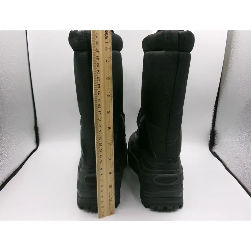 Labo Pro Waterproof Black Pull On Winter Snow Boots Size 9 Men's Removable Liner